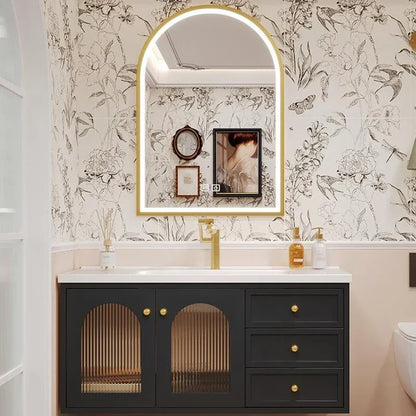 European Retro Washbasin Bathroom Vanity