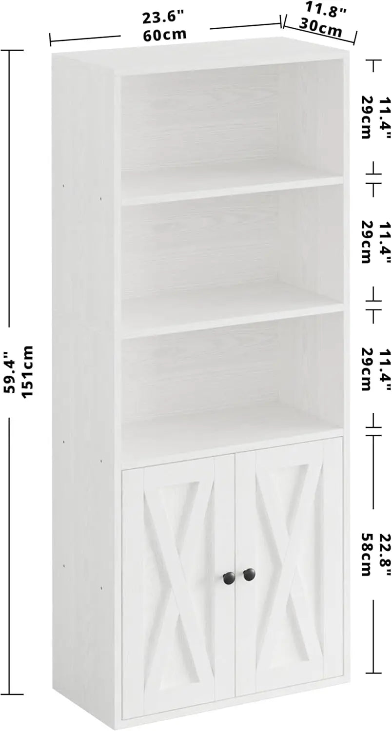 5 Shelf Display Storage Bookcase Shelves