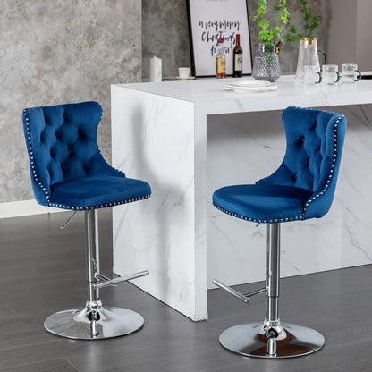 Swivel Velvet Bar Stools