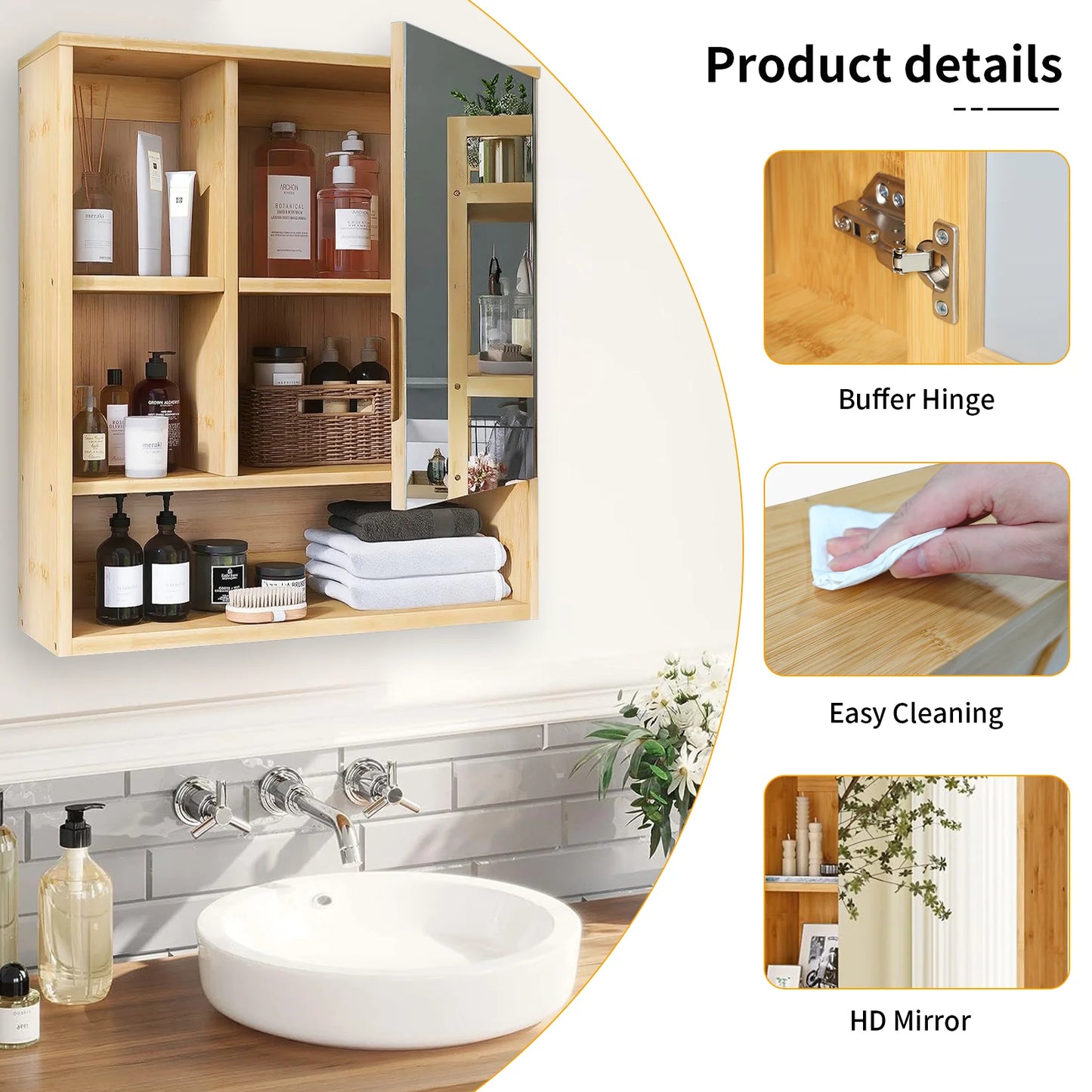 Bathroom Cabinet with Mirror