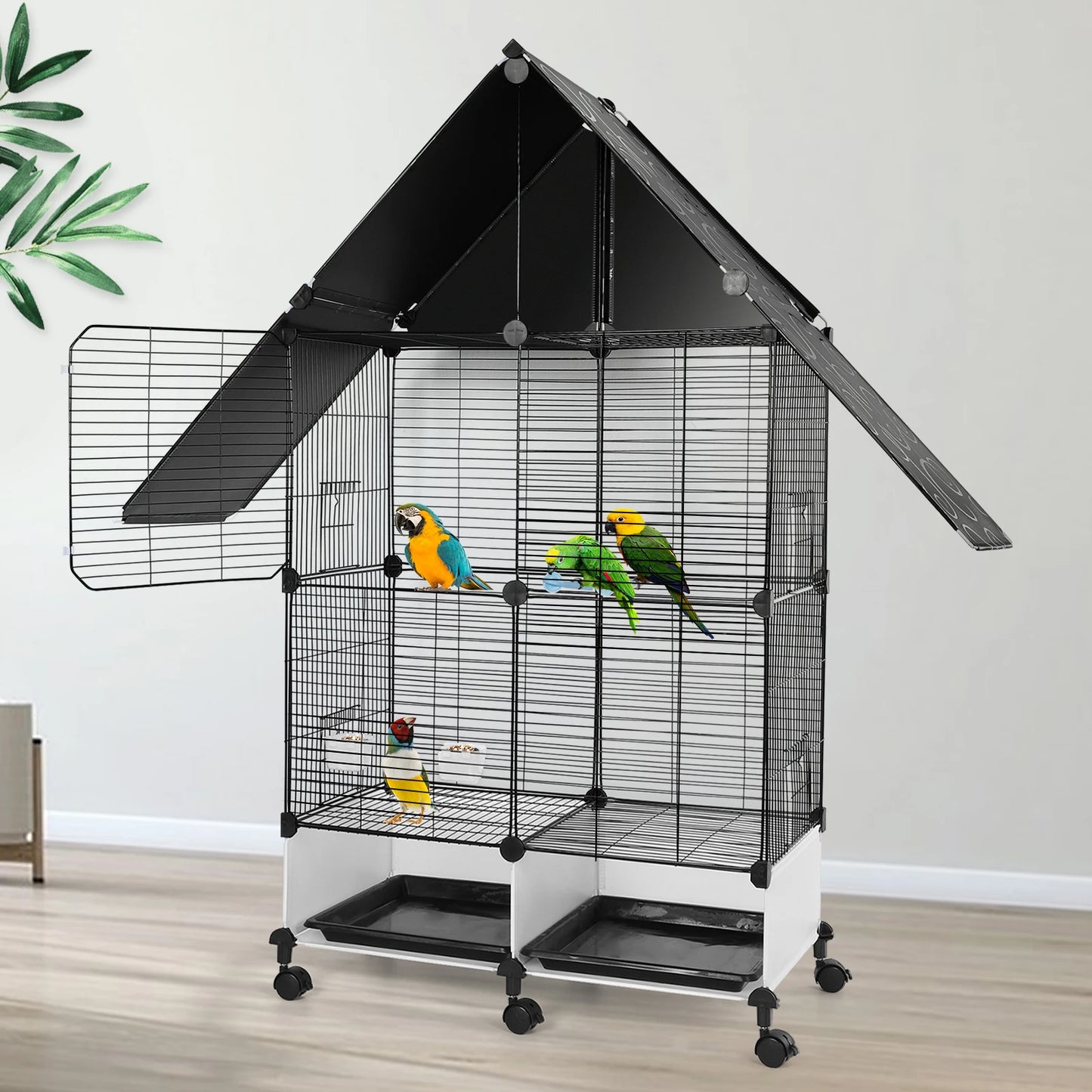 Bird Cage with Wheels