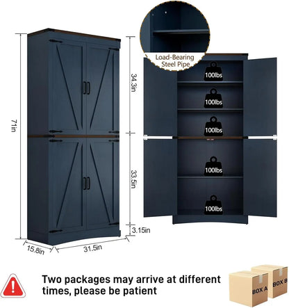 Tall Kitchen Pantry Storage Cabinet