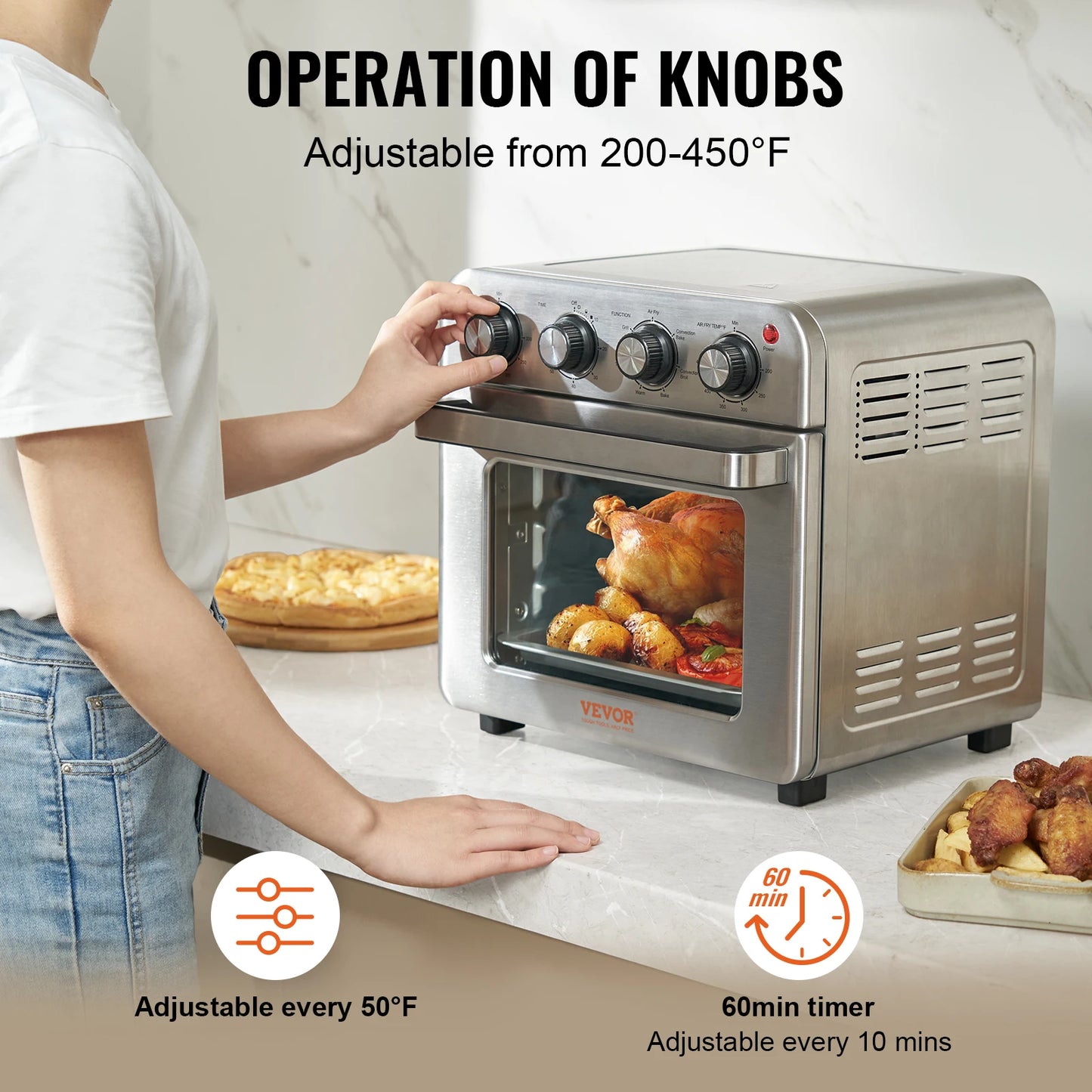Stainless Steel Toaster Oven/Air Frye