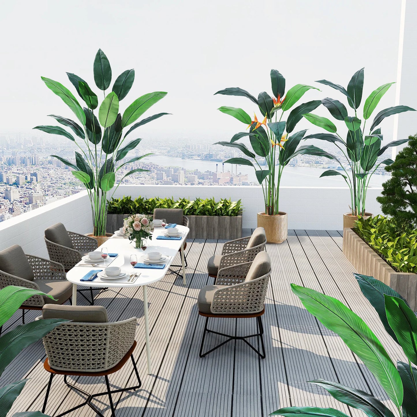 Indoor Outdoor Modern Faux Plants