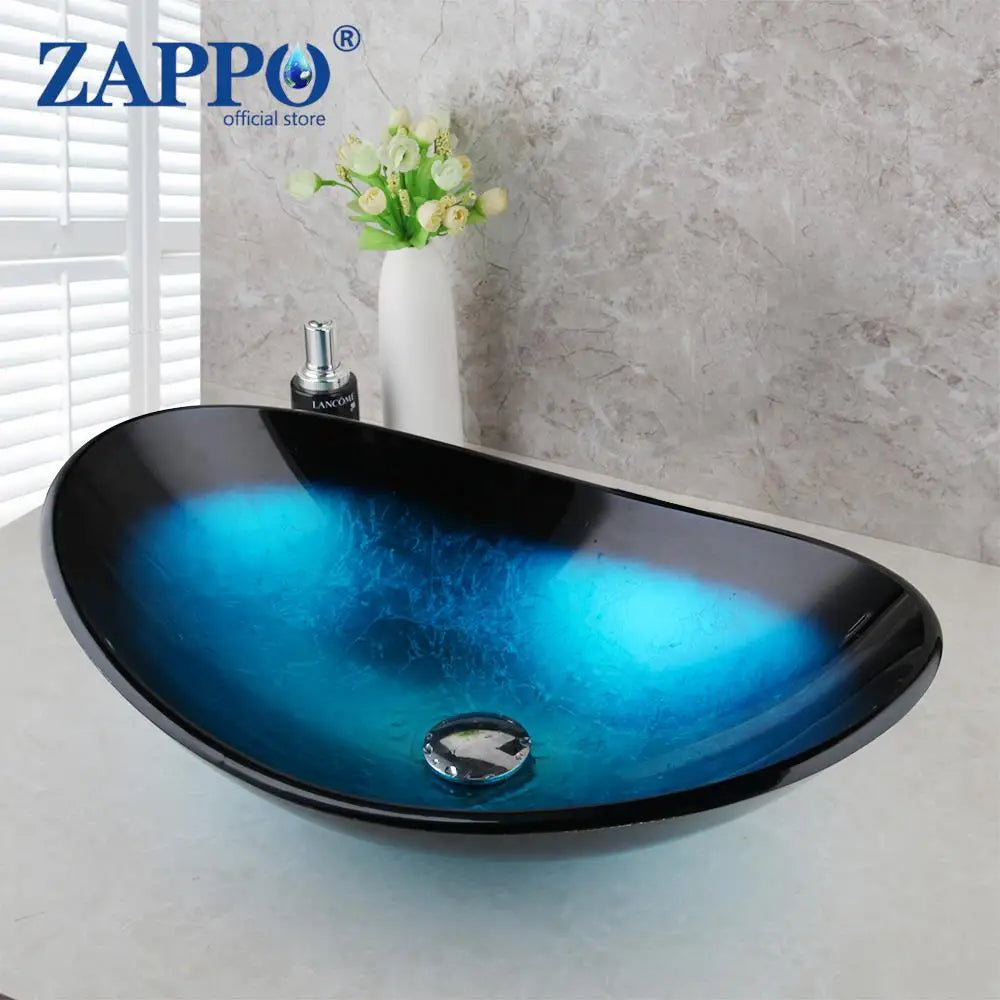 Bathroom Vessel Sink with Waterfall
