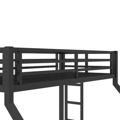 Black Metal Twin XL to Queen Bunk Bed