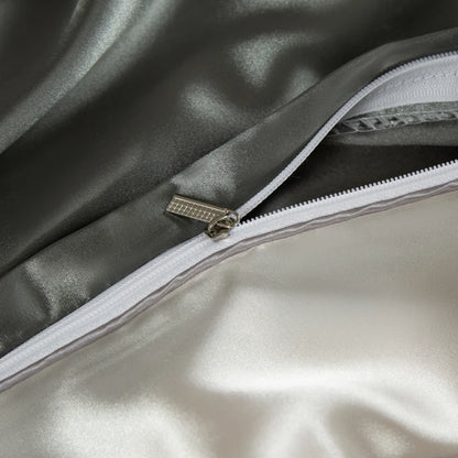 Silk Bed Sheets Set with Duvet Cover