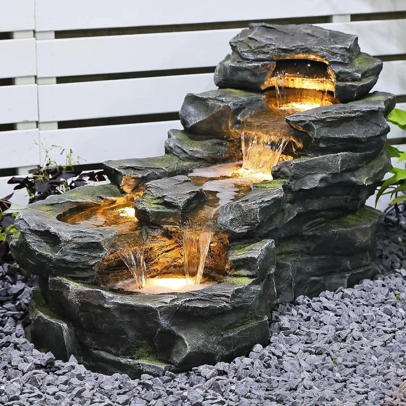 5-Tier Outdoor Water Fountain