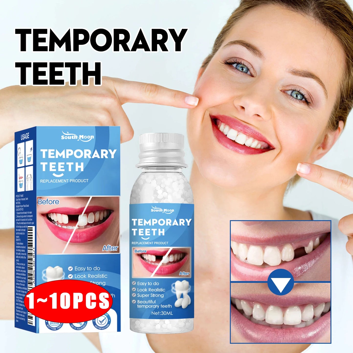 Resin Temporary Tooth Repair Granules