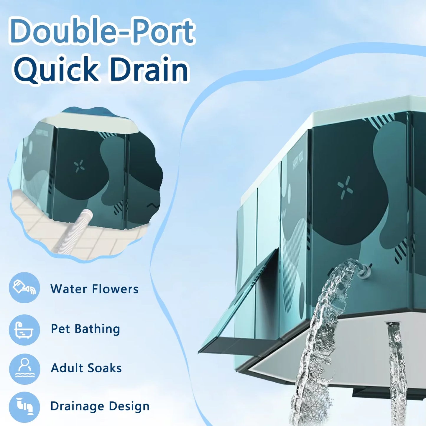 Non-Inflatable Home Swimming Pool