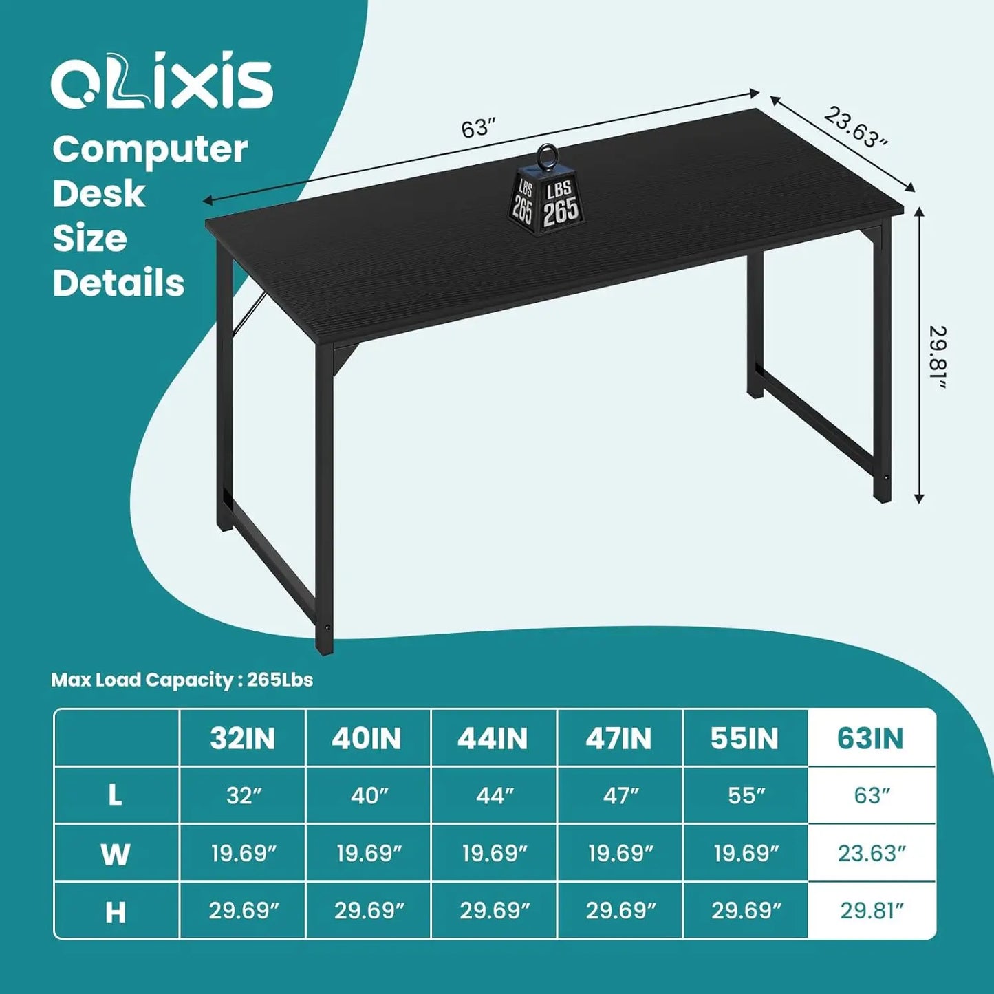 Desk with Storage Bag & Headphone Hook