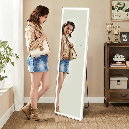 Full Length Mirror with Stand and Frame