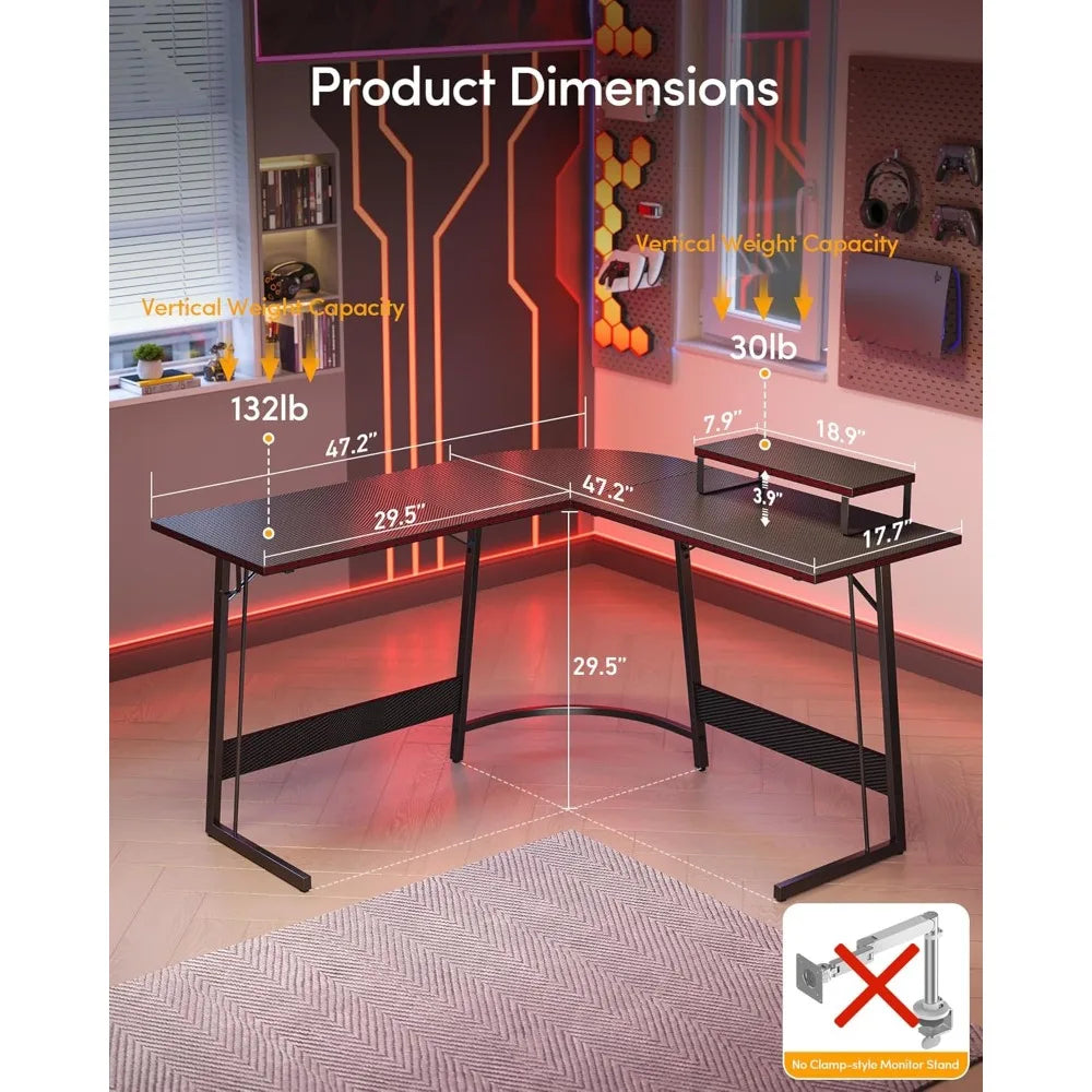 L-Shaped Gaming Desk