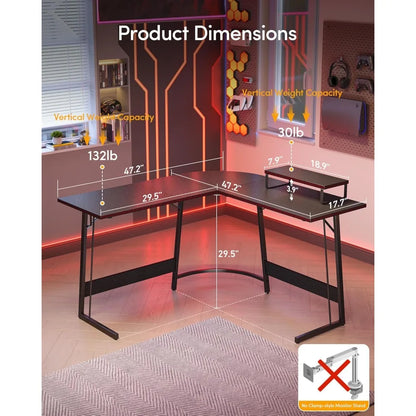 L-Shaped Gaming Desk