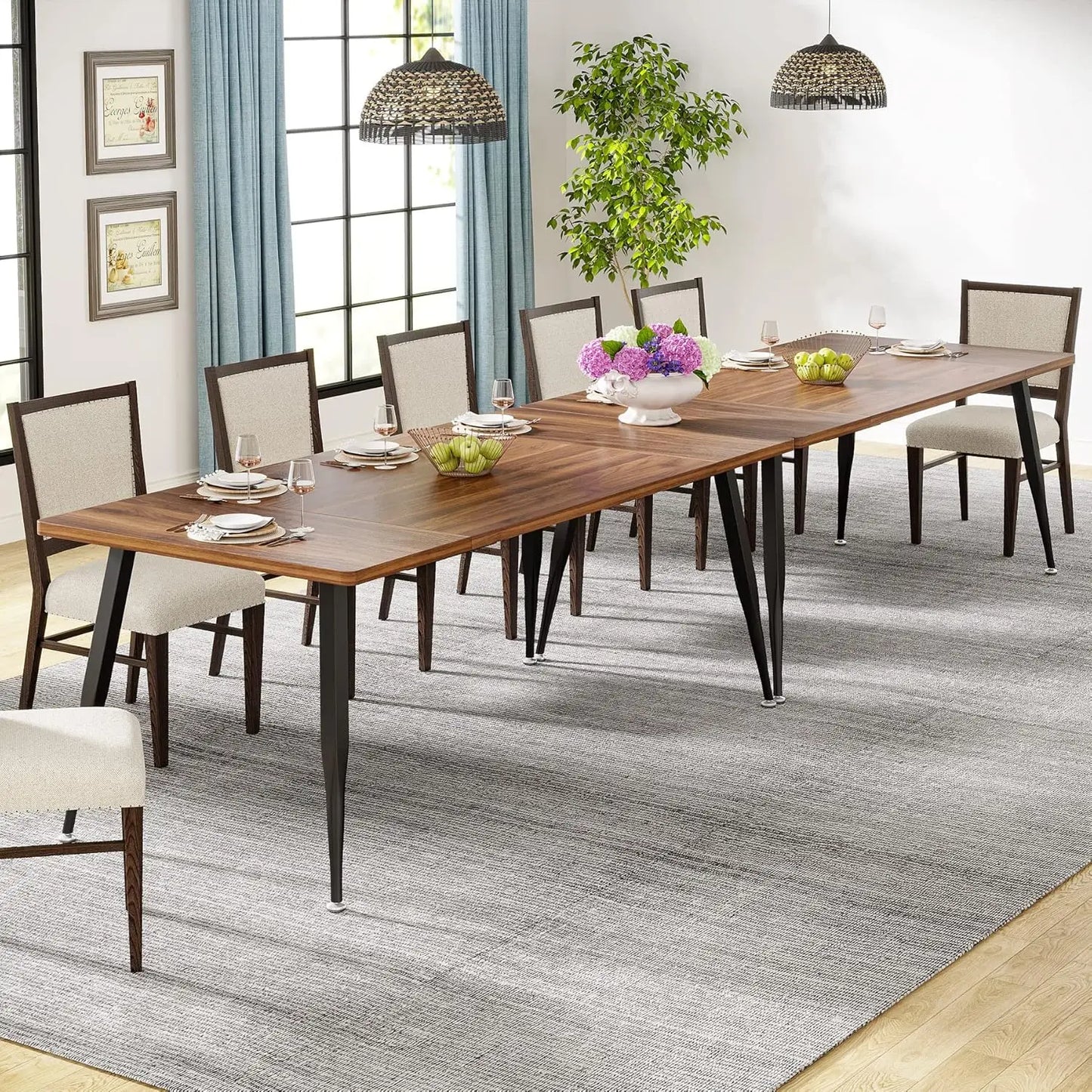 Large Rectangular Dinner Table