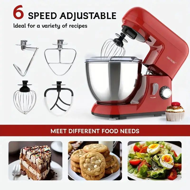 Tilt-Head Electric Household Stand Mixer