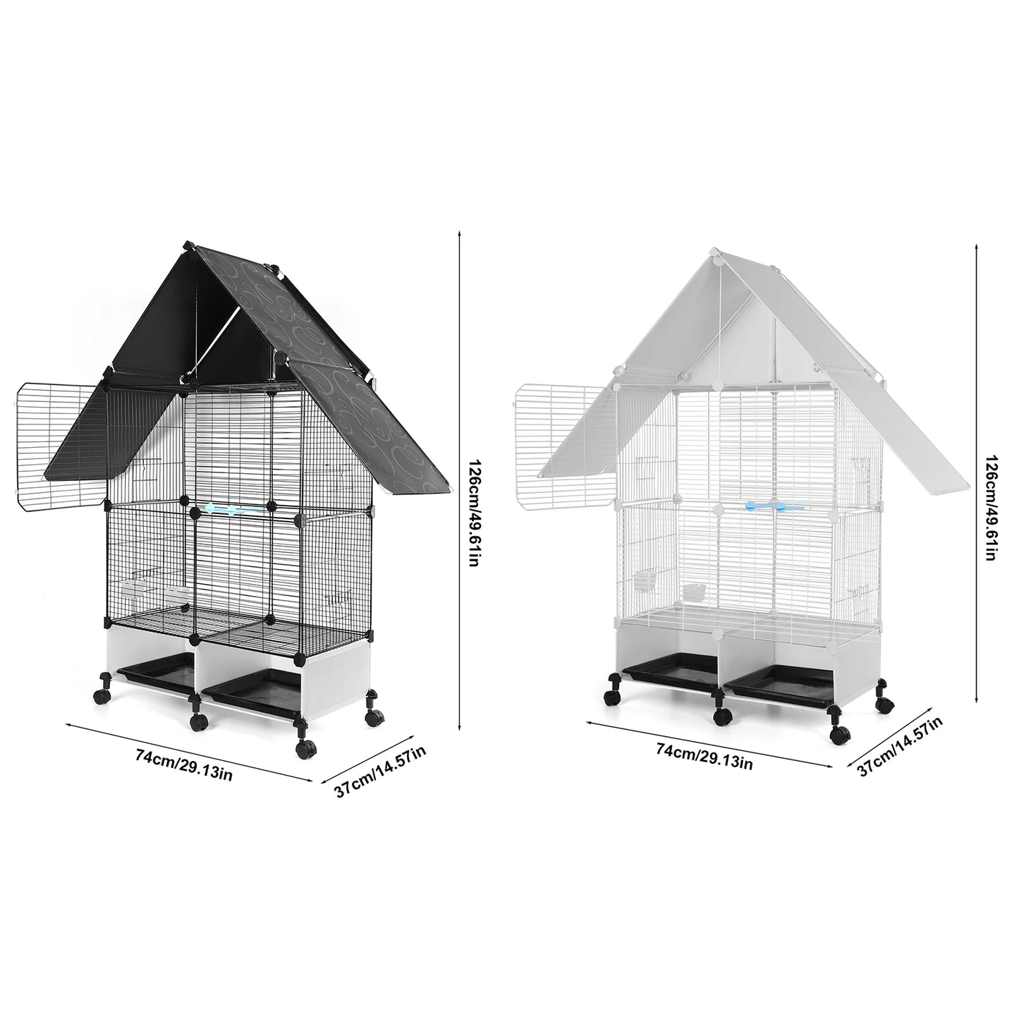 Bird Cage with Wheels