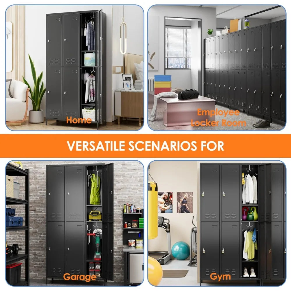 6-Door Metal Storage Locker
