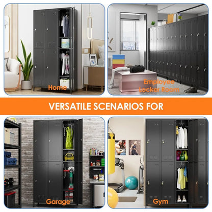 6-Door Metal Storage Locker