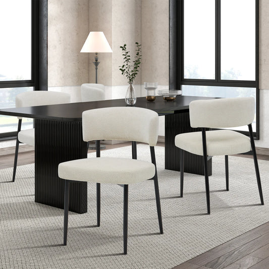 Round Dining Chairs Set of 4