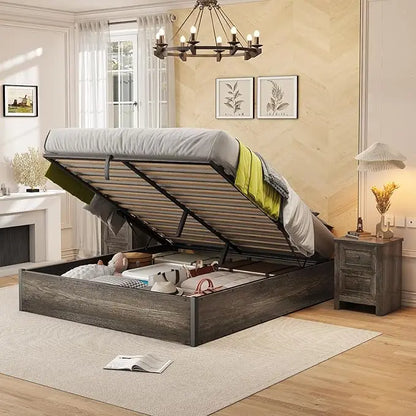 Lift-Up Bed with Storage