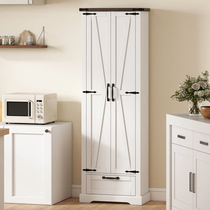 Farmhouse Storage Cabinet with Barn Doors