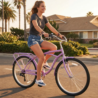 7-Speed Beach Cruiser Bike