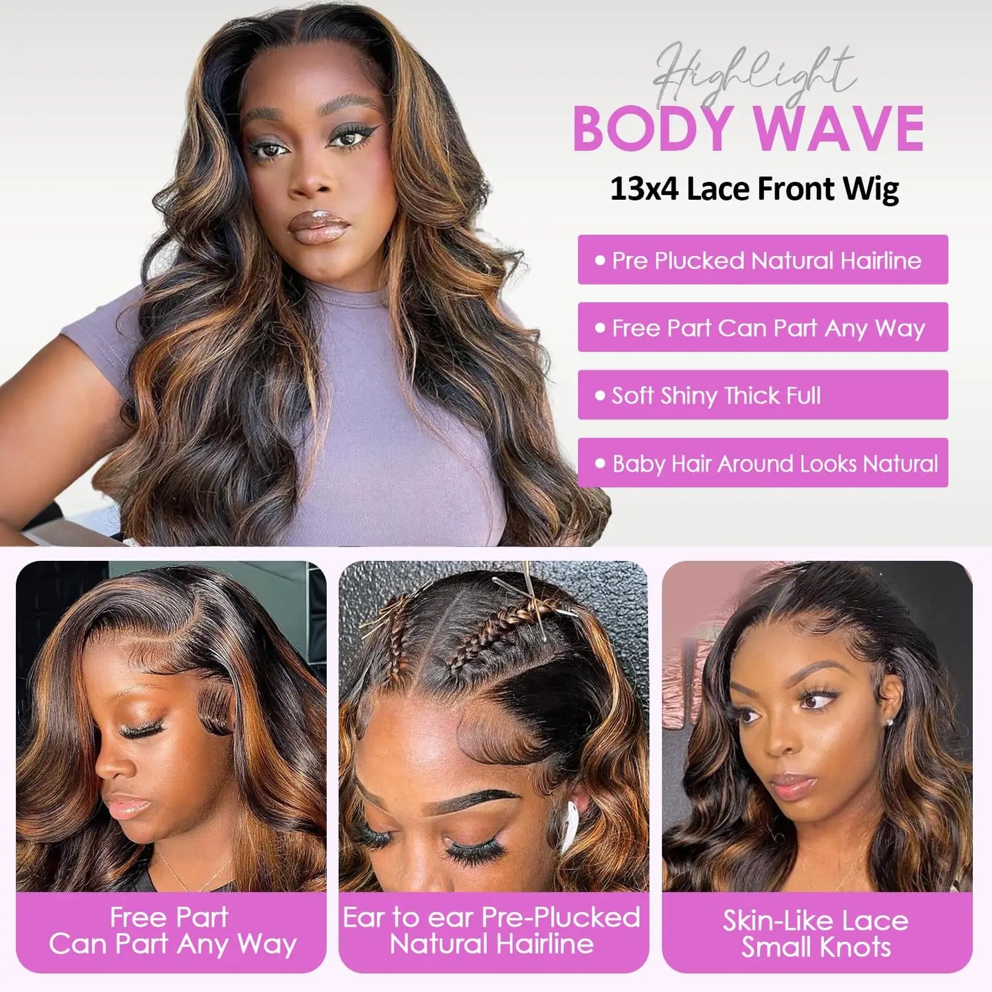 Lace Front Wig Human Hair Body Wave