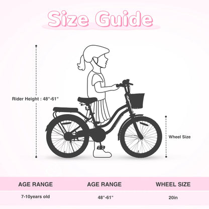 Girls' 20-inch Bike with Basket