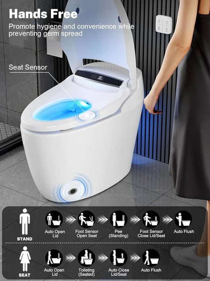 One-piece Tankless Toilet Heated Seat