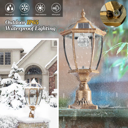 Solar Post Lamp with Automatic On/Off