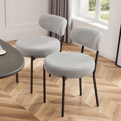 Set of 2  Round Dining Chairs