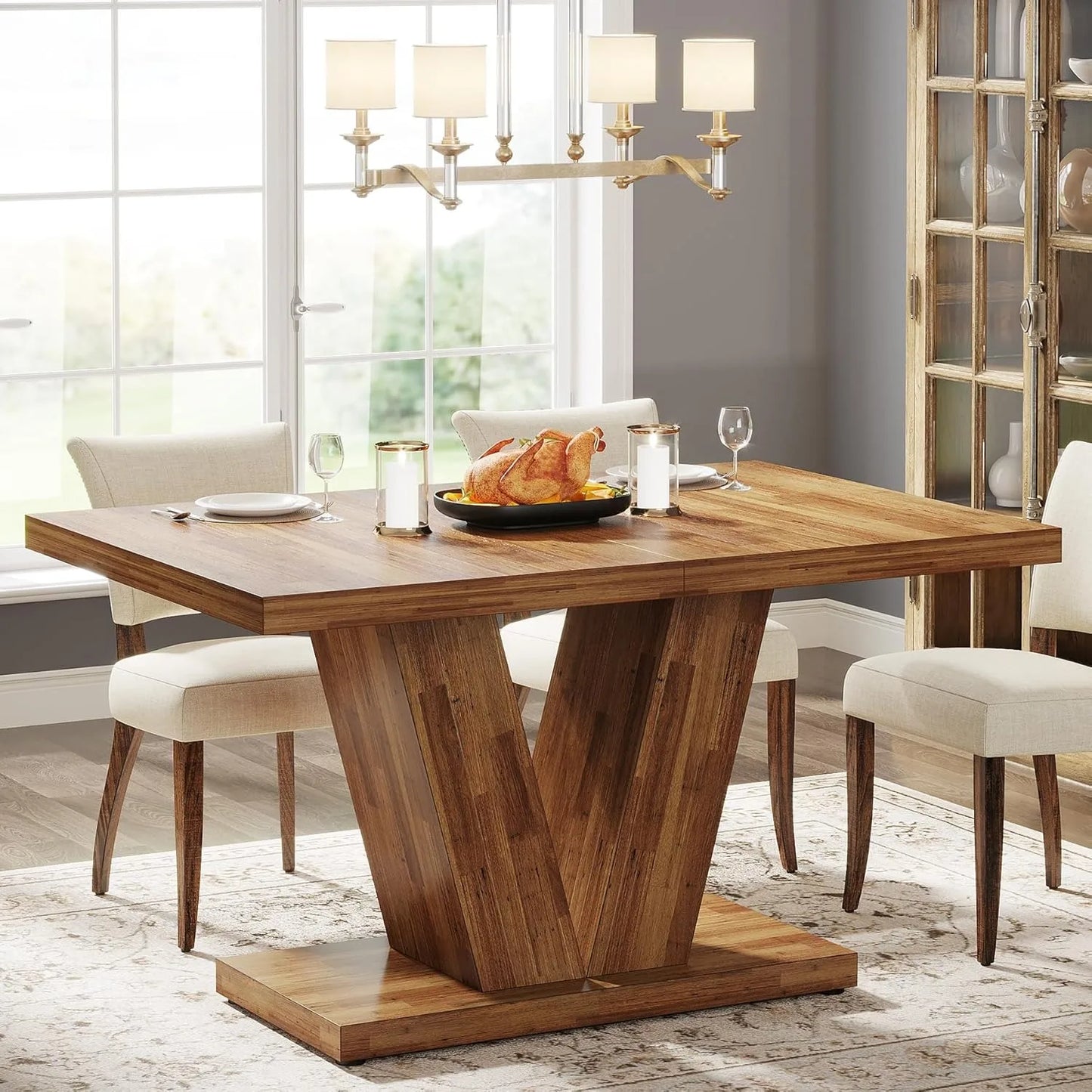 47-Inch Farmhouse Dining Table