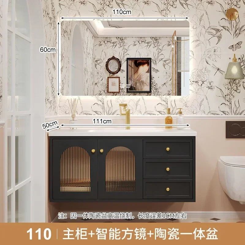 European Retro Washbasin Bathroom Vanity