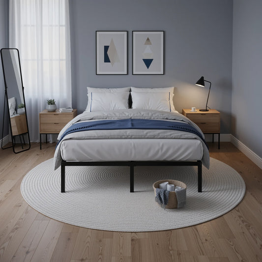 Heavy-Duty Metal Bed Frame