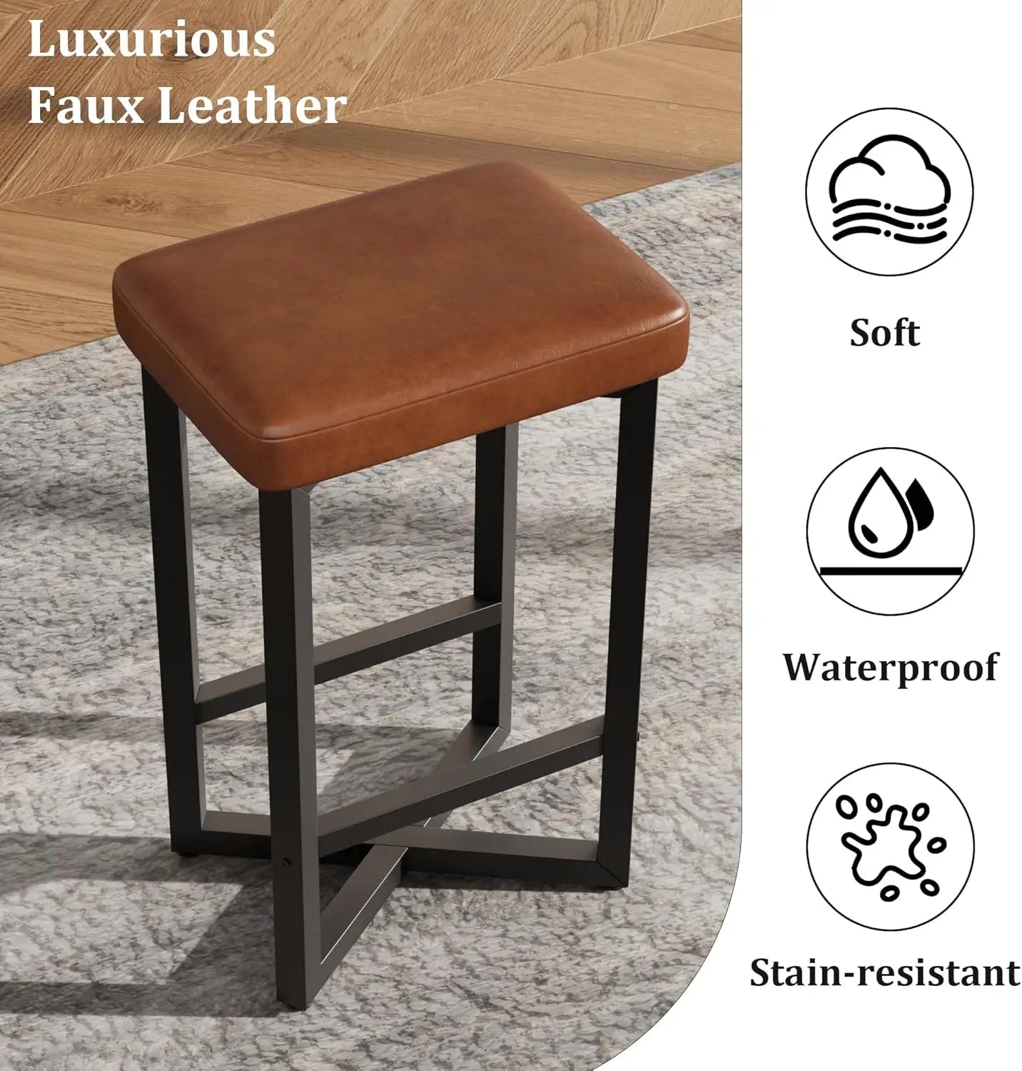 2PCS 24" Bar Stools
