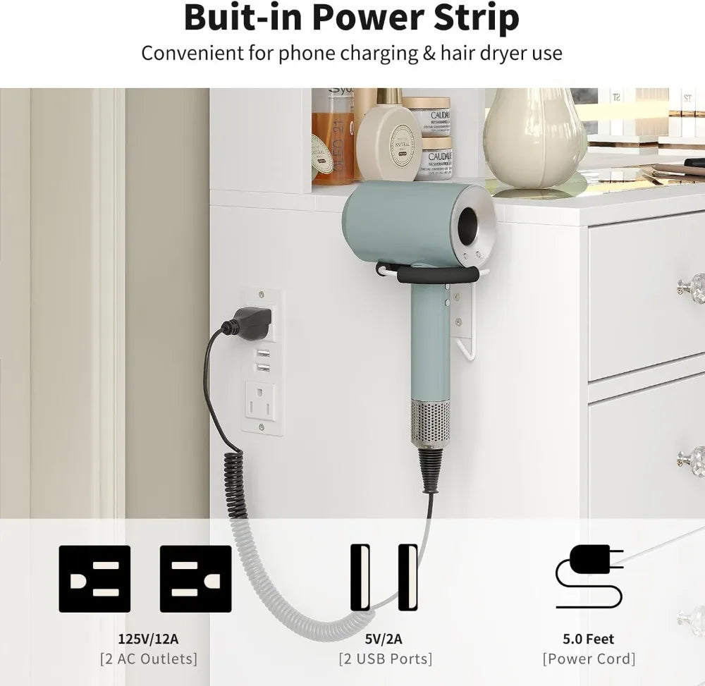 Vanity Desk with Full Length Mirror