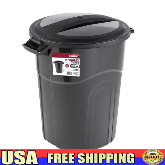 Heavy Duty Garbage Can with Lock Lid