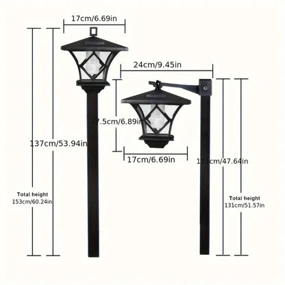 Solar Lamp Post Vintage Street Lights