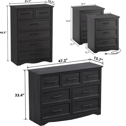 4 Pieces Bedroom Furniture