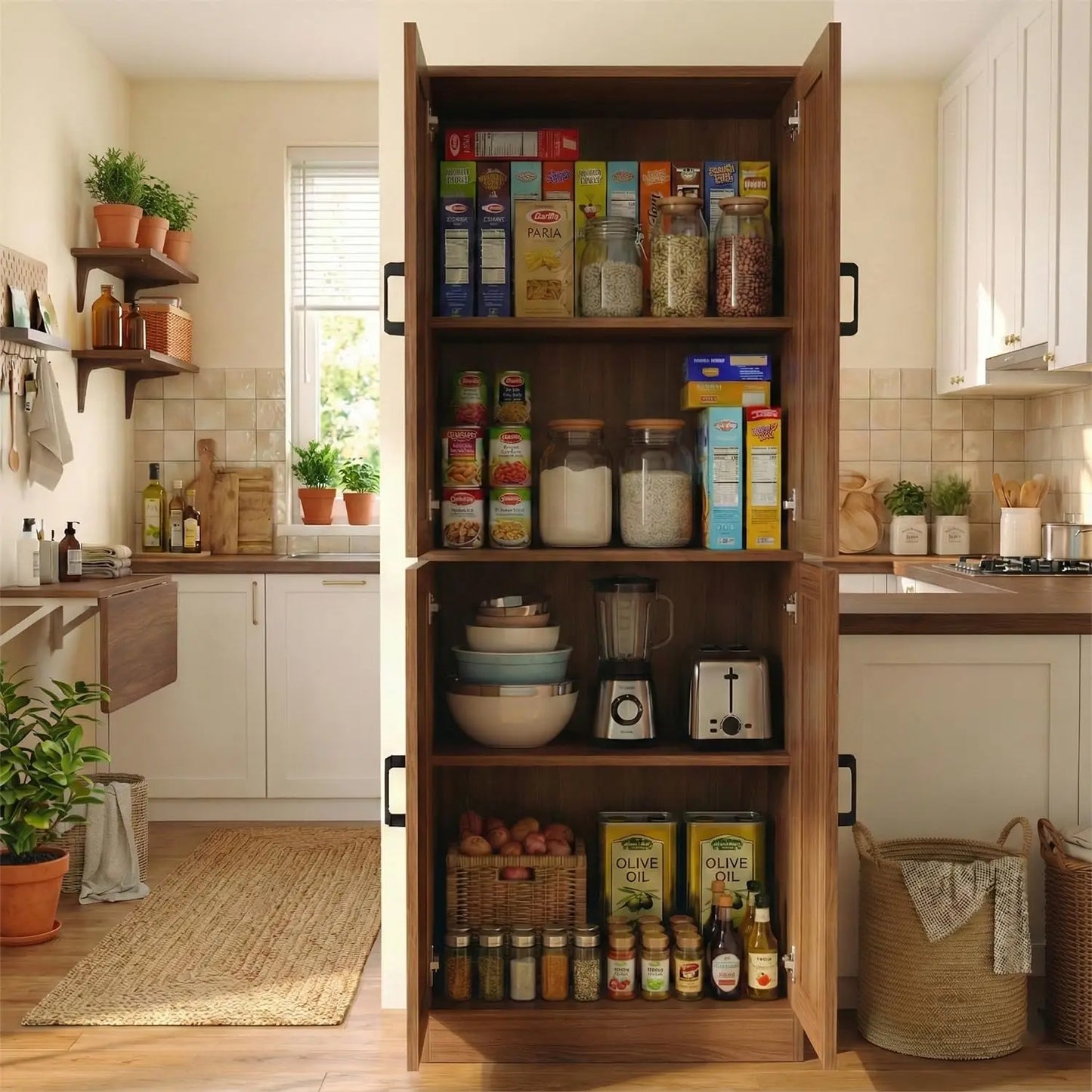 Freestanding Kitchen Pantry Cabinet