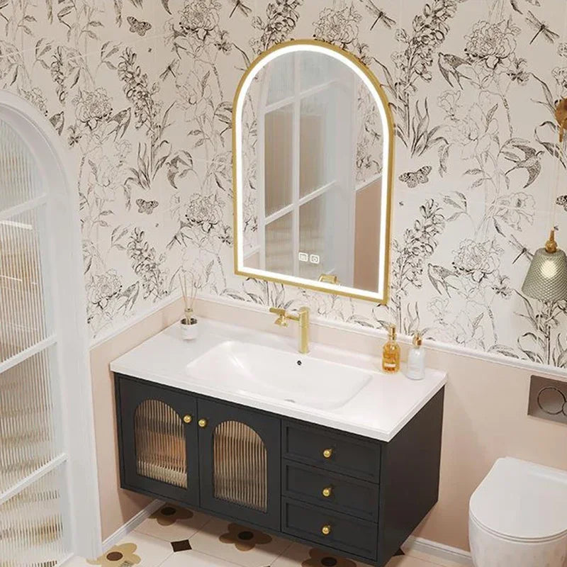 European Retro Washbasin Bathroom Vanity