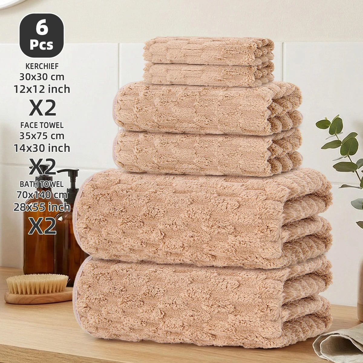 6-Piece Bath Towel Set