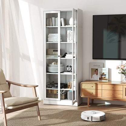 72" Freestanding Kitchen Pantry Cabinet