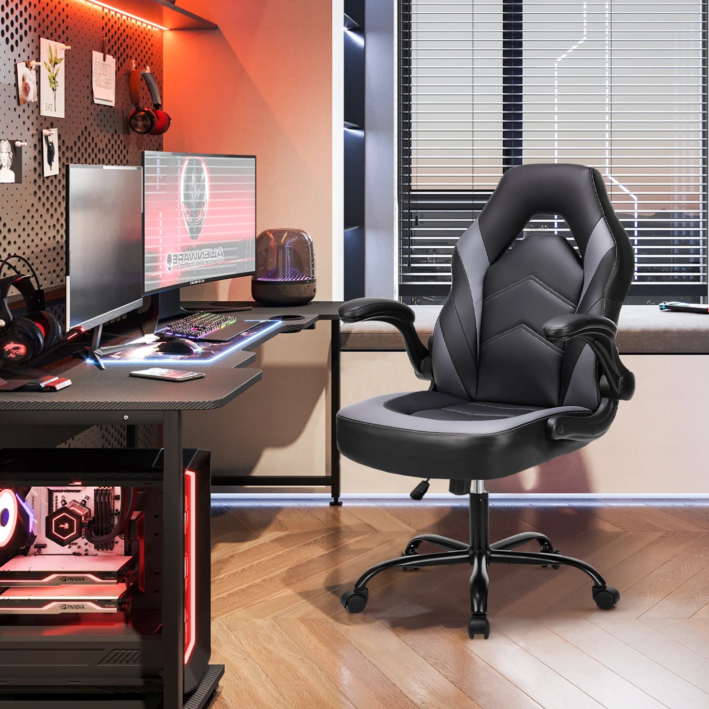 Leather Gaming Desk Chair