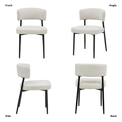 Round Dining Chairs Set of 4