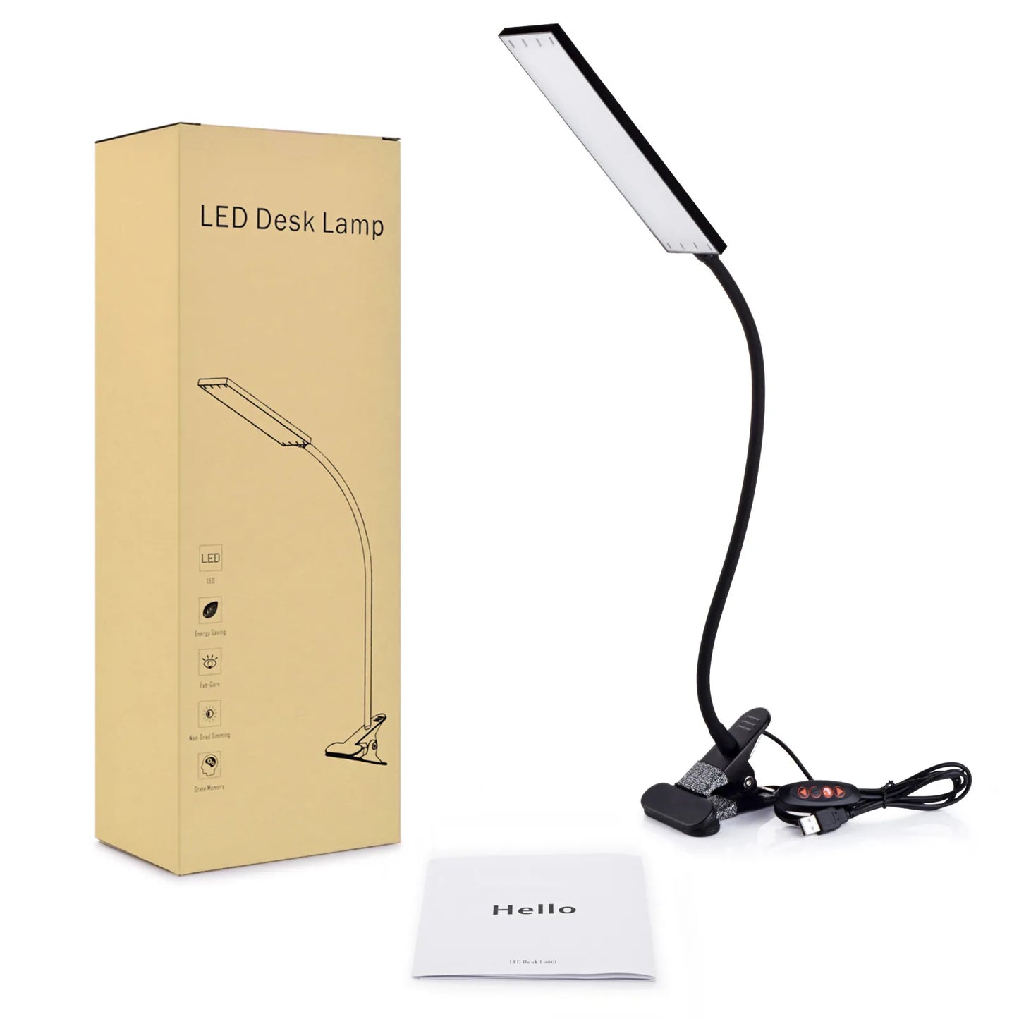 Clip on Desk Lamp with 3 Modes
