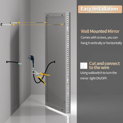 Large Rectangle Bathroom Mirror