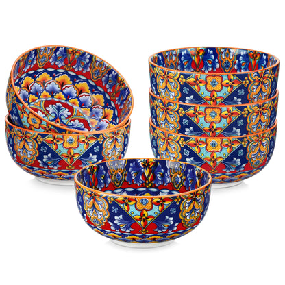 Ceramic Soup Bowls Bohemian Style