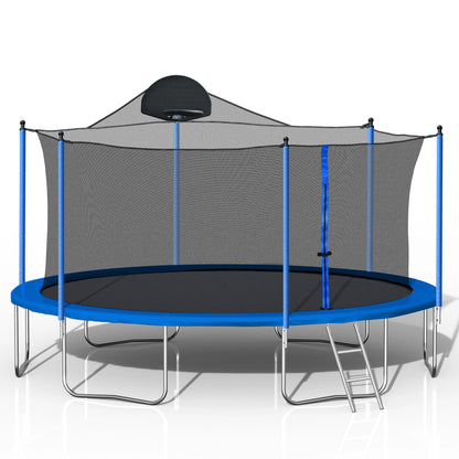 Trampoline With Enclosure Net And Ladder